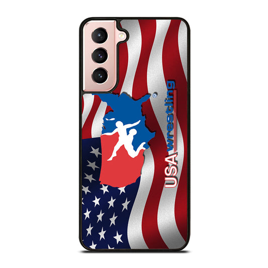 USA WRESTLING FLAG LOGO Samsung Galaxy S21 Case Cover