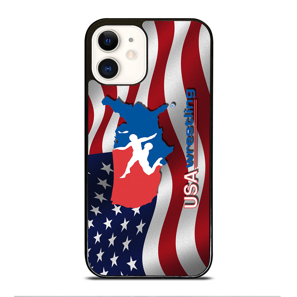 USA WRESTLING FLAG LOGO iPhone 12 Case Cover
