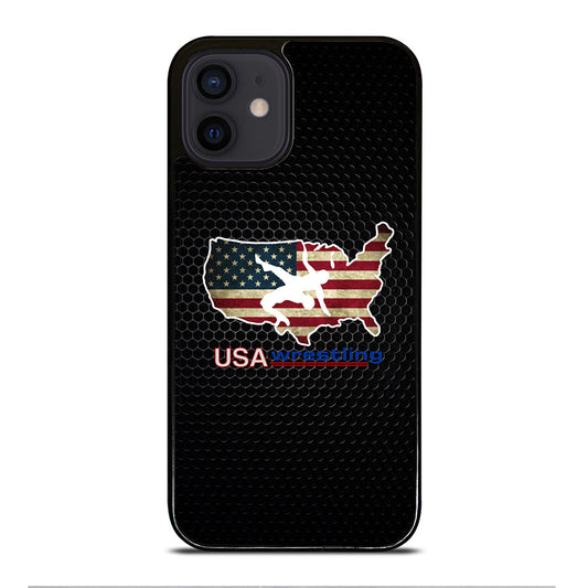 USA WRESTLING METAL LOGO iPhone 12 Mini Case Cover