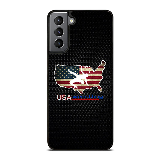 USA WRESTLING METAL LOGO Samsung Galaxy S21 Plus Case Cover