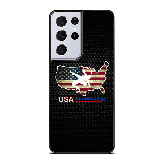 USA WRESTLING METAL LOGO Samsung Galaxy S21 Ultra Case Cover