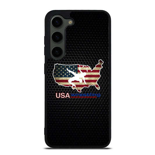 USA WRESTLING METAL LOGO Samsung Galaxy S23 Plus Case Cover