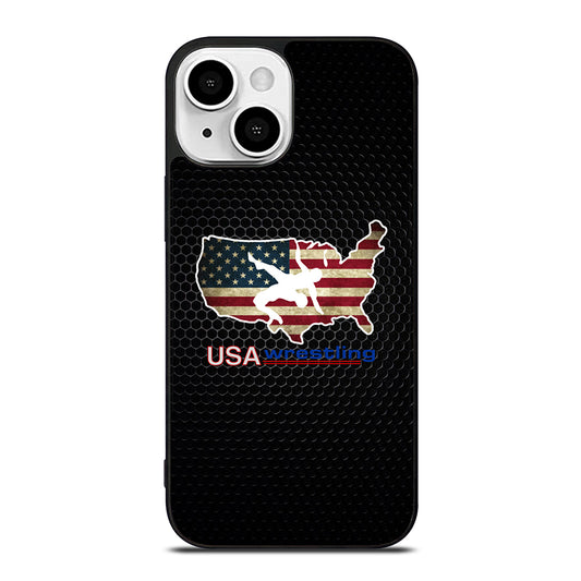 USA WRESTLING METAL LOGO iPhone 13 Mini Case Cover