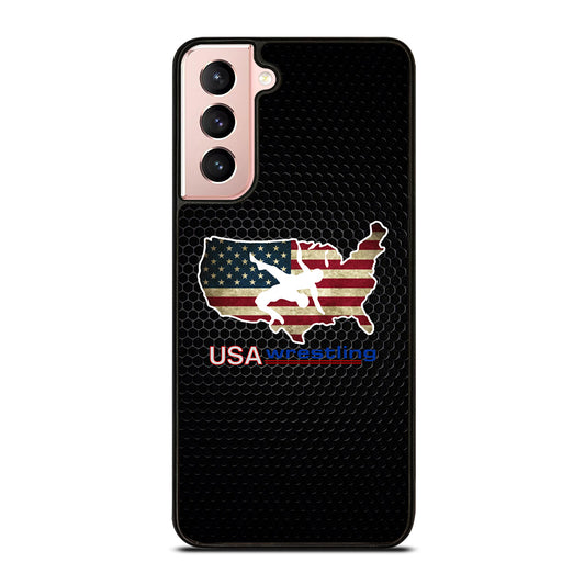 USA WRESTLING METAL LOGO Samsung Galaxy S21 Case Cover