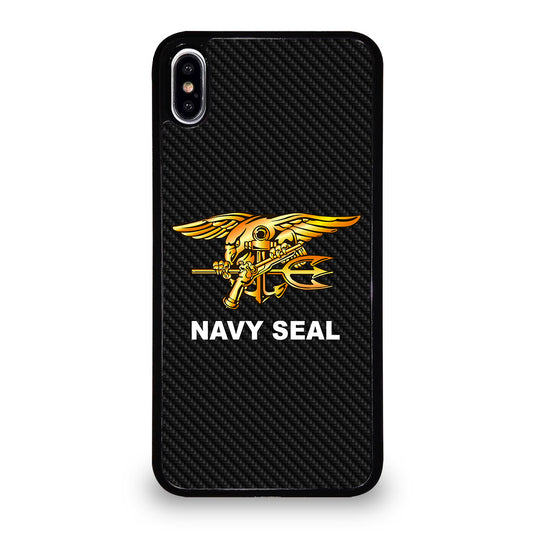 US NAVY SEAL CARBON LOGO iPhone XS Max Case Cover