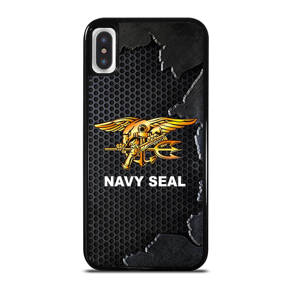 US NAVY SEAL LOGO METAL iPhone X / XS Case Cover