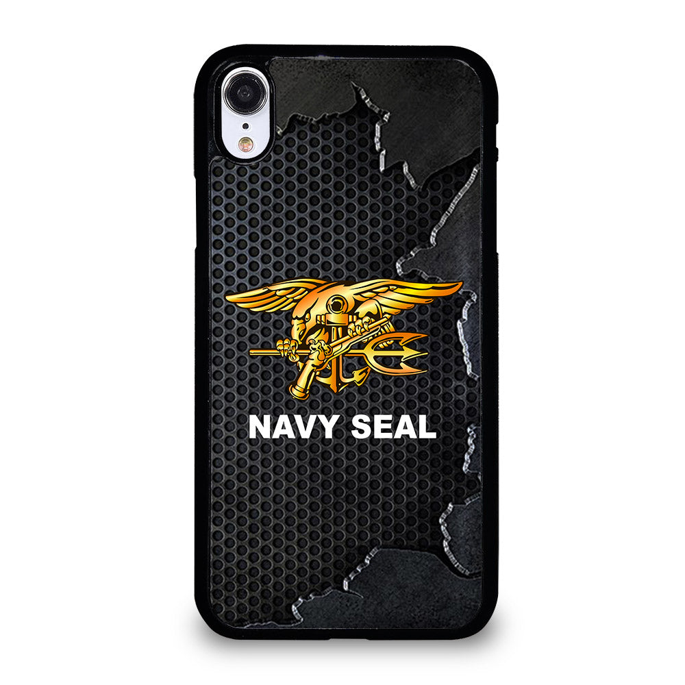 US NAVY SEAL LOGO METAL iPhone XR Case Cover