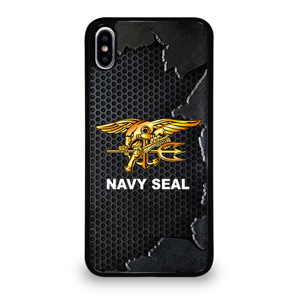 US NAVY SEAL LOGO METAL iPhone XS Max Case Cover