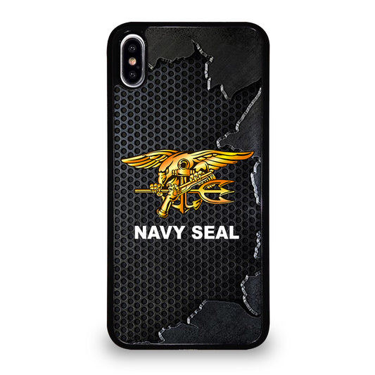 US NAVY SEAL LOGO METAL iPhone XS Max Case Cover