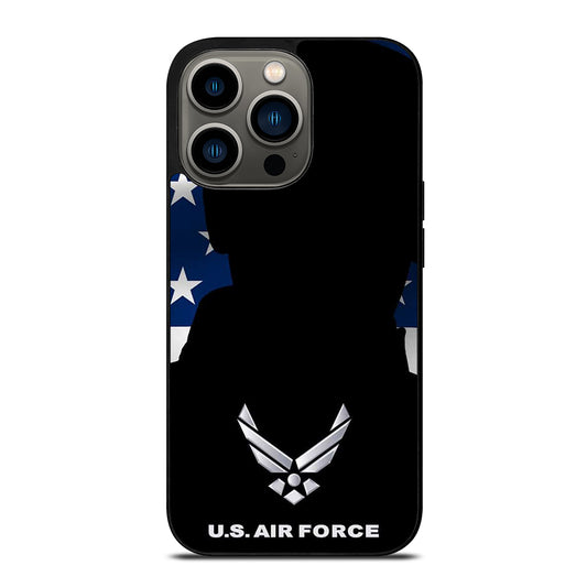 US AIR FORCE AMERICAN FLAG iPhone 13 Pro Case Cover