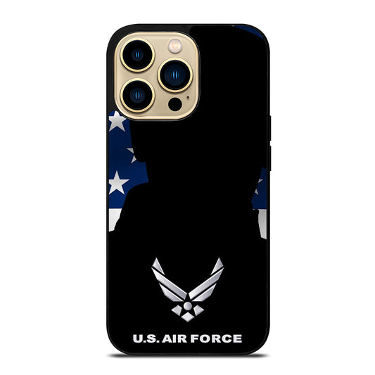 US AIR FORCE AMERICAN FLAG iPhone 14 Pro Max Case Cover