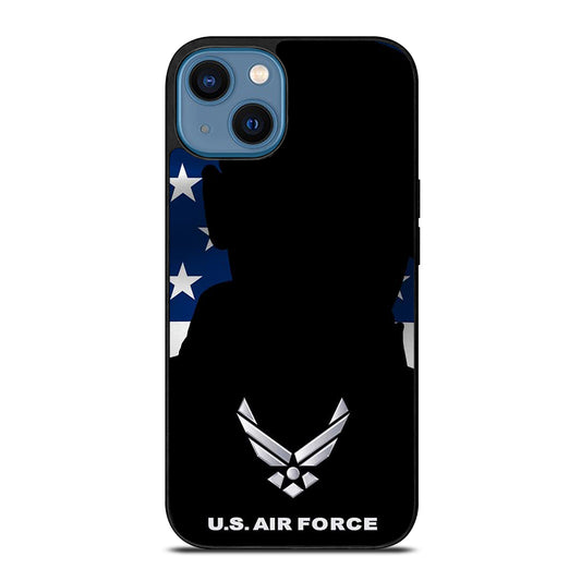 US AIR FORCE AMERICAN FLAG iPhone 14 Case Cover