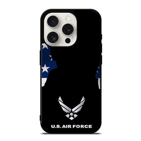 US AIR FORCE AMERICAN FLAG iPhone 15 Pro Case Cover