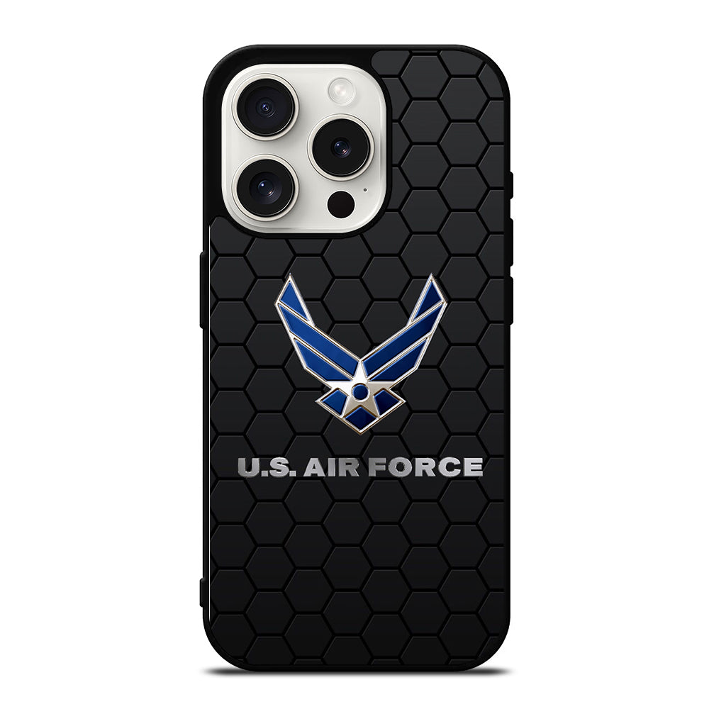 US AIR FORCE LOGO HEXAGON iPhone 15 Pro Case Cover