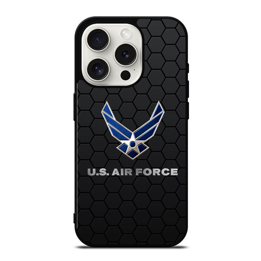 US AIR FORCE LOGO HEXAGON iPhone 15 Pro Case Cover