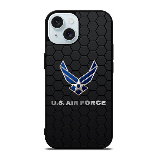 US AIR FORCE LOGO HEXAGON iPhone 15 Case Cover