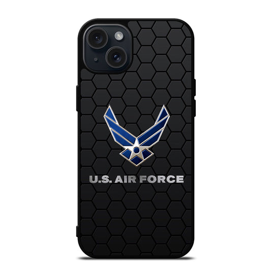 US AIR FORCE LOGO HEXAGON iPhone 15 Plus Case Cover