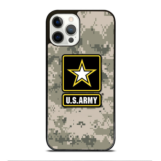 US ARMY USA MILITARY CAMO LOGO iPhone 12 Pro Case Cover