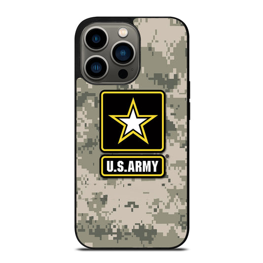US ARMY USA MILITARY CAMO LOGO iPhone 13 Pro Case Cover
