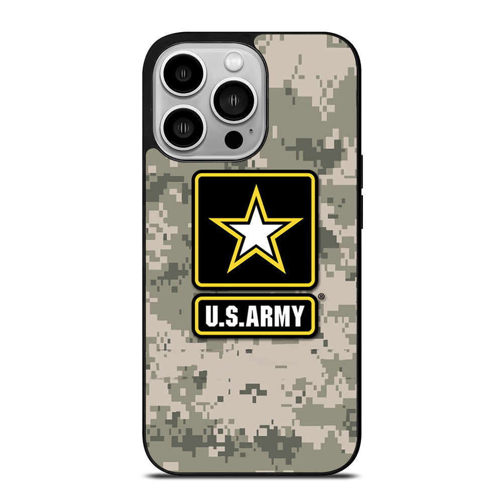 US ARMY USA MILITARY CAMO LOGO iPhone 14 Pro Case Cover