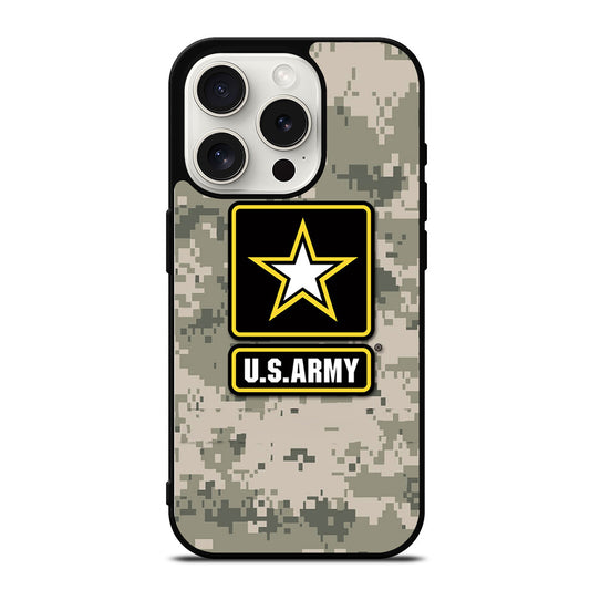 US ARMY USA MILITARY CAMO LOGO iPhone 15 Pro Case Cover