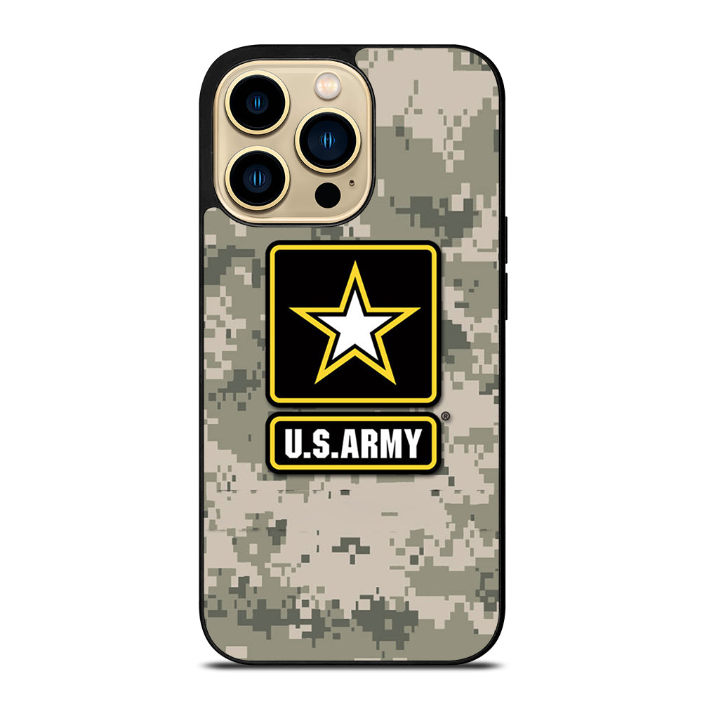US ARMY USA MILITARY CAMO LOGO iPhone 14 Pro Max Case Cover