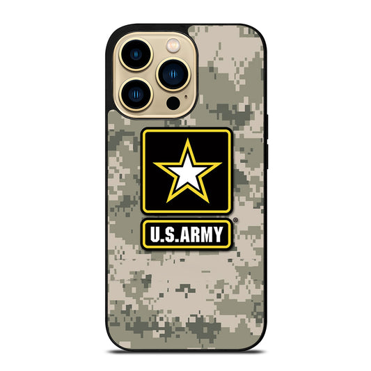 US ARMY USA MILITARY CAMO LOGO iPhone 14 Pro Max Case Cover