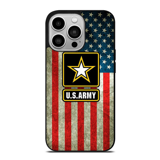 US ARMY USA MILITARY FLAG LOGO iPhone 14 Pro Case Cover