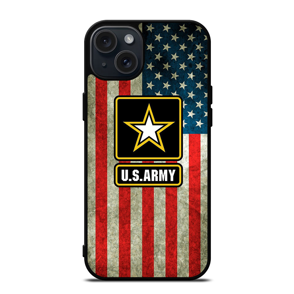 US ARMY USA MILITARY FLAG LOGO iPhone 15 Plus Case Cover