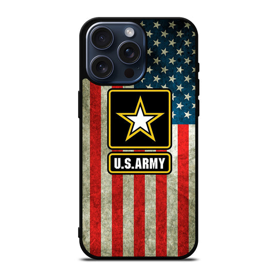 US ARMY USA MILITARY FLAG LOGO iPhone 15 Pro Max Case Cover