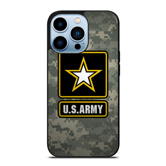 US ARMY USA MILITARY LOGO CAMO iPhone 13 Pro Max Case Cover