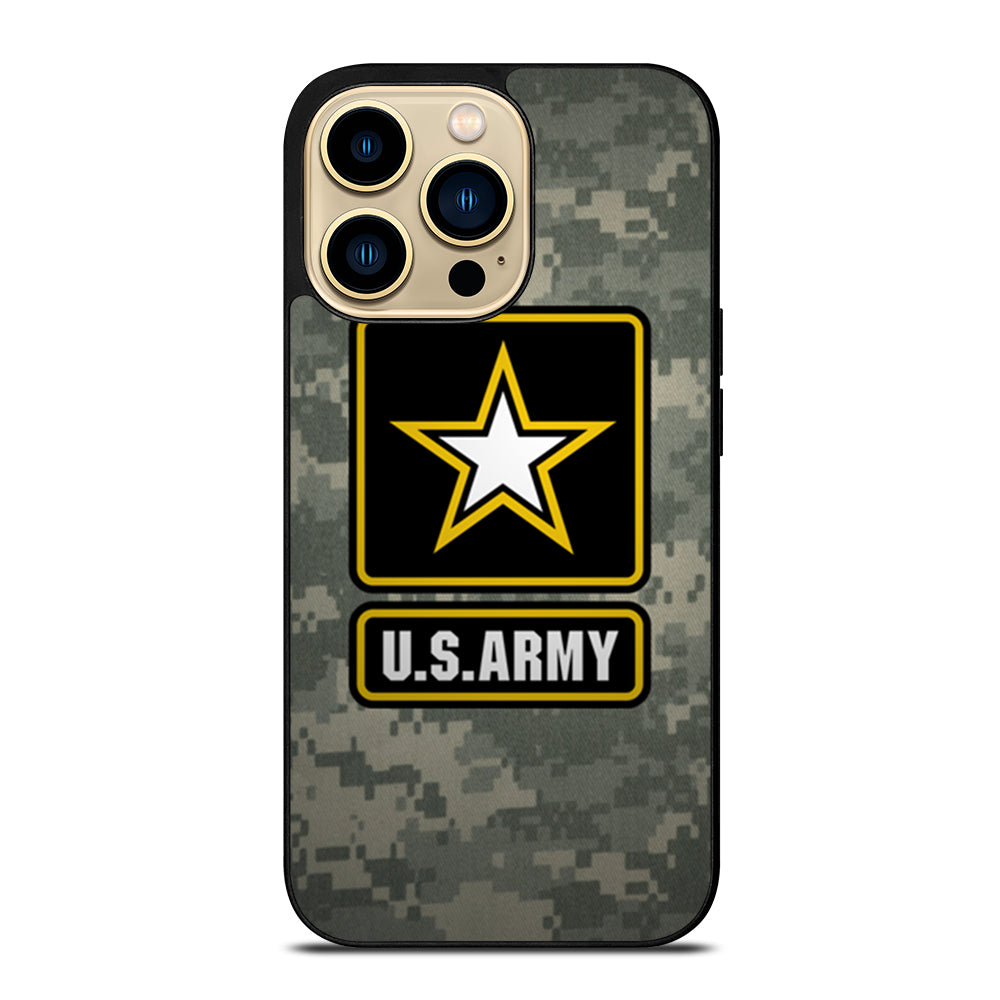 US ARMY USA MILITARY LOGO CAMO iPhone 14 Pro Max Case Cover