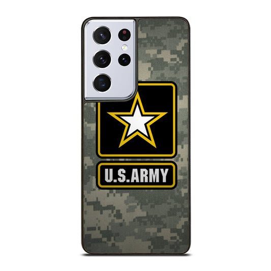 US ARMY USA MILITARY LOGO CAMO Samsung Galaxy S21 Ultra Case Cover