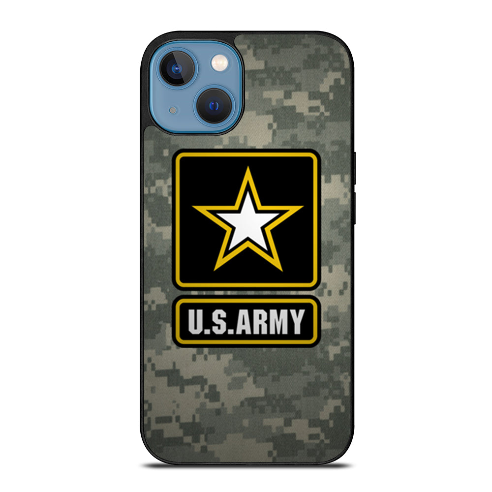 US ARMY USA MILITARY LOGO CAMO iPhone 13 Case Cover