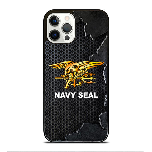 US NAVY SEAL LOGO METAL iPhone 12 Pro Case Cover