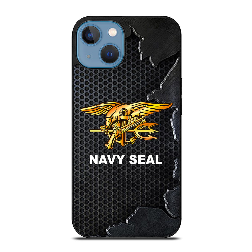 US NAVY SEAL LOGO METAL iPhone 13 Case Cover