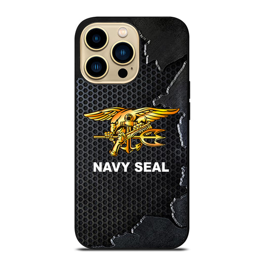 US NAVY SEAL LOGO METAL iPhone 14 Pro Max Case Cover