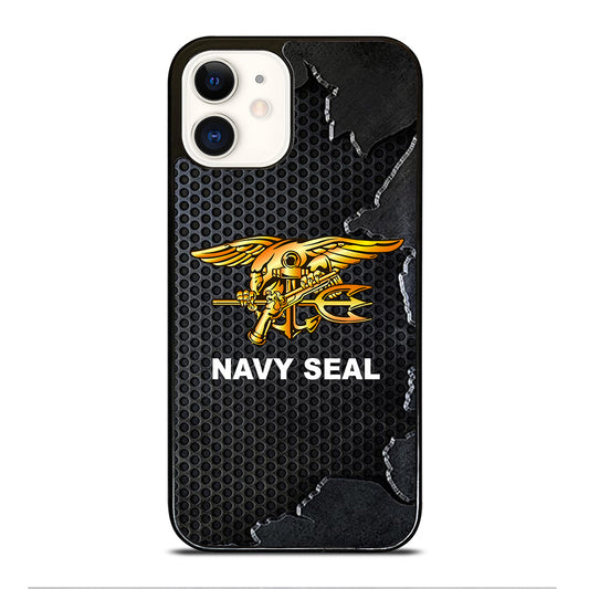US NAVY SEAL LOGO METAL iPhone 12 Case Cover