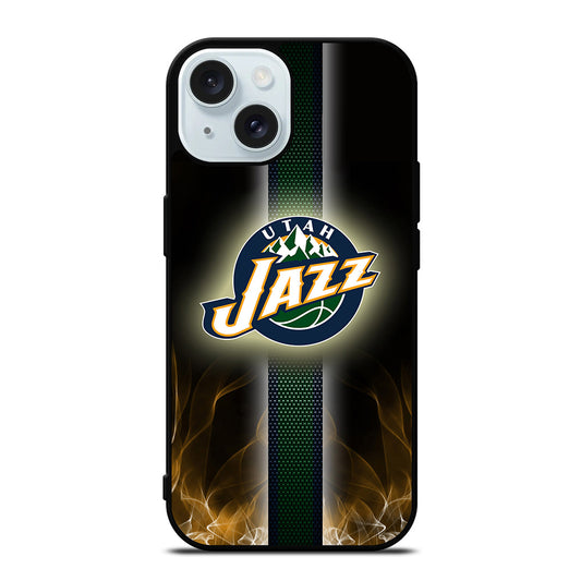 UTAH JAZZ FLAME LOGO iPhone 15 Case Cover