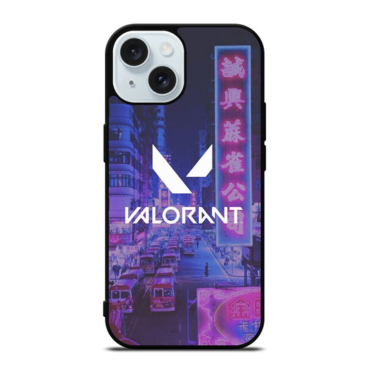 VALORANT LOGO CITY iPhone 15 Case Cover