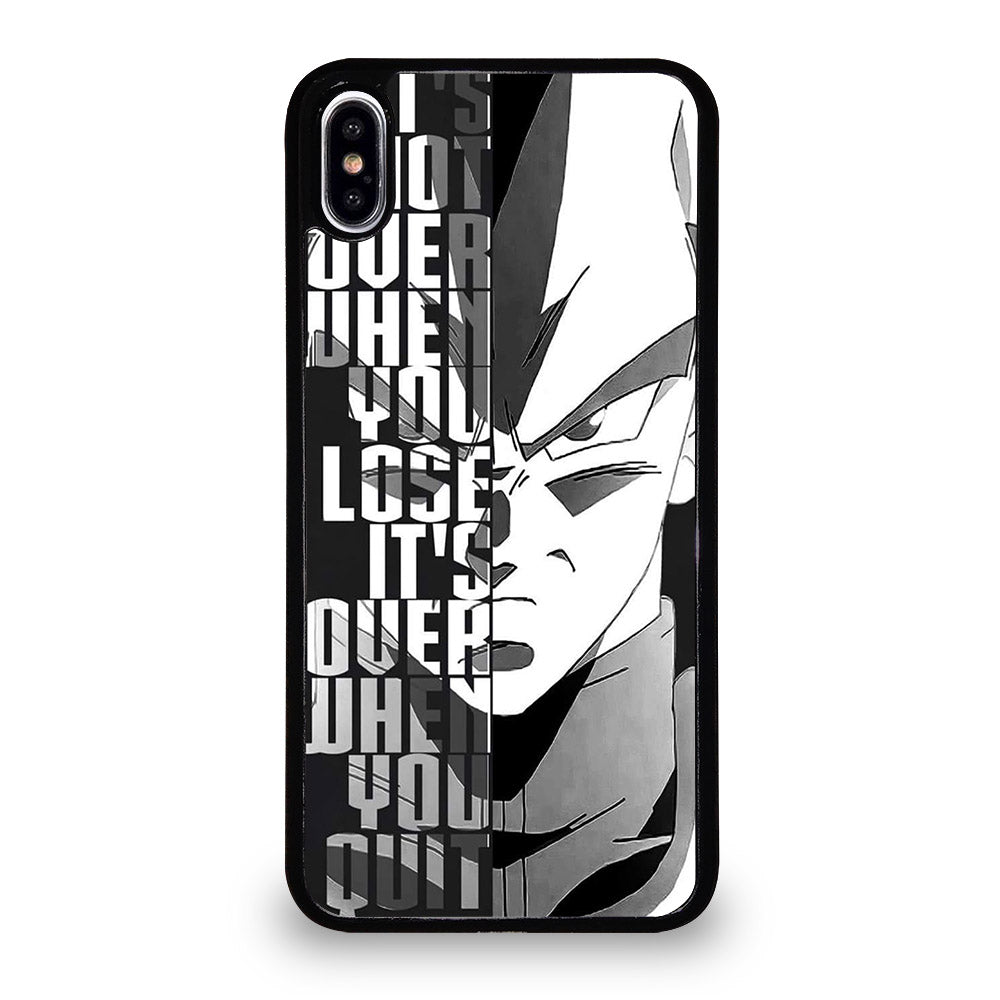 VEGETA DRAGON BALL QUOTE iPhone XS Max Case Cover
