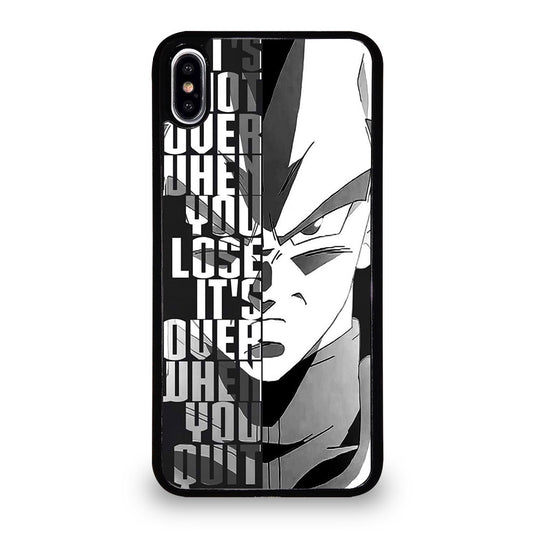 VEGETA DRAGON BALL QUOTE iPhone XS Max Case Cover