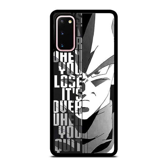 VEGETA DRAGON BALL QUOTE Samsung Galaxy S20 Case Cover