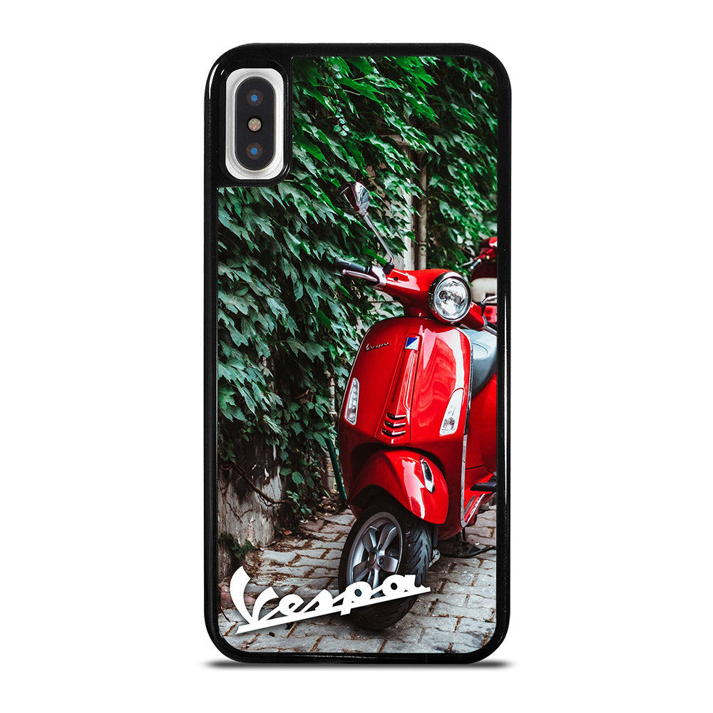 VESPA PIAGGIO RED MOTORCYCLE iPhone X / XS Case Cover