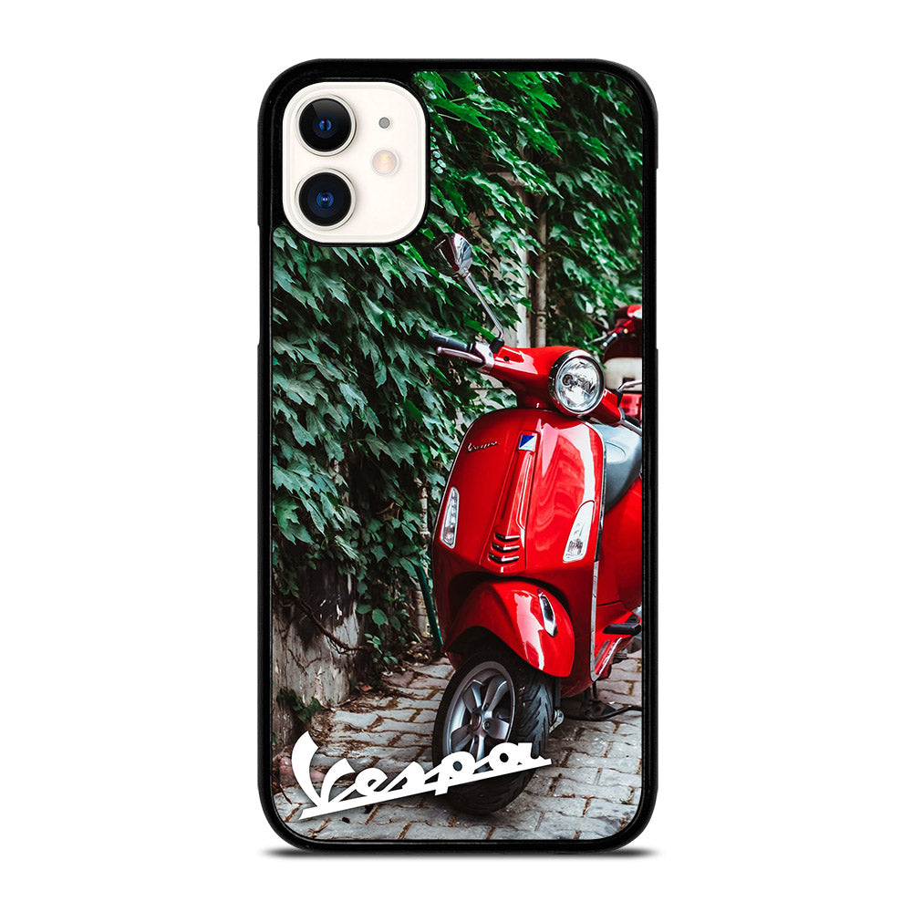 VESPA PIAGGIO RED MOTORCYCLE iPhone 11 Case Cover