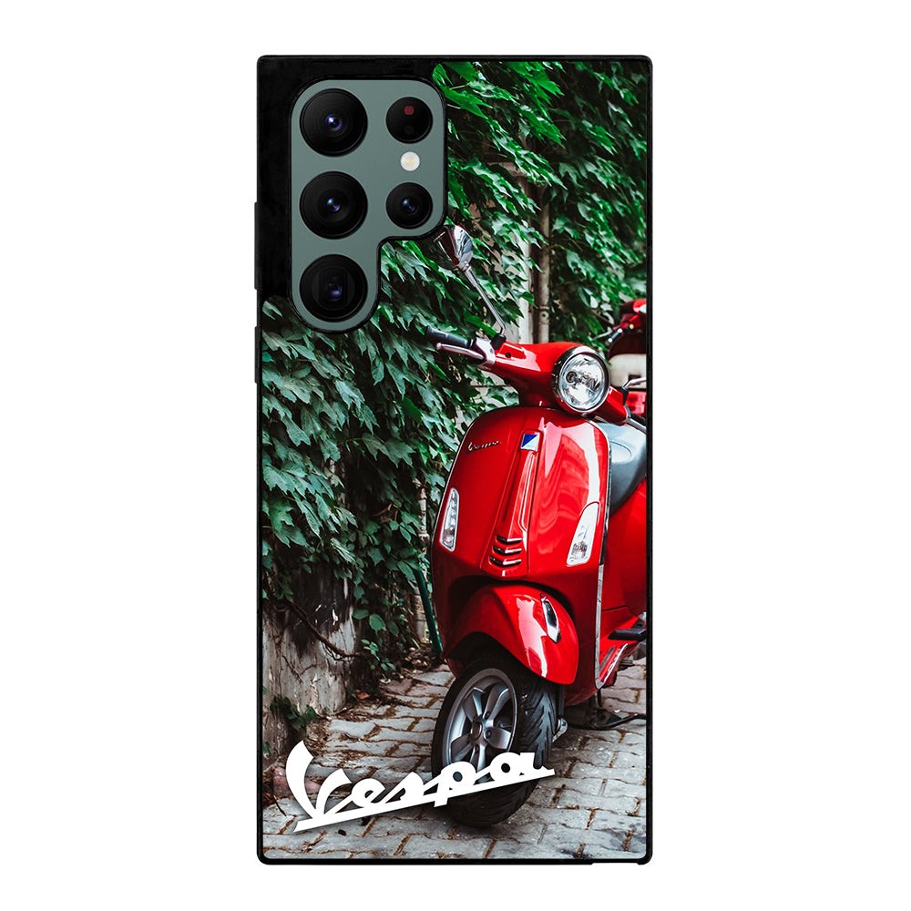 VESPA PIAGGIO RED MOTORCYCLE Samsung Galaxy S22 Ultra Case Cover