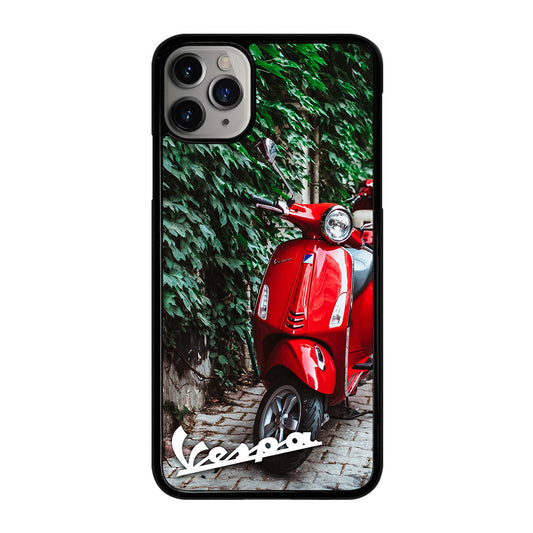 VESPA PIAGGIO RED MOTORCYCLE iPhone 11 Pro Max Case Cover
