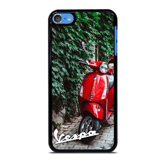 VESPA PIAGGIO RED MOTORCYCLE iPod Touch 7 Case Cover