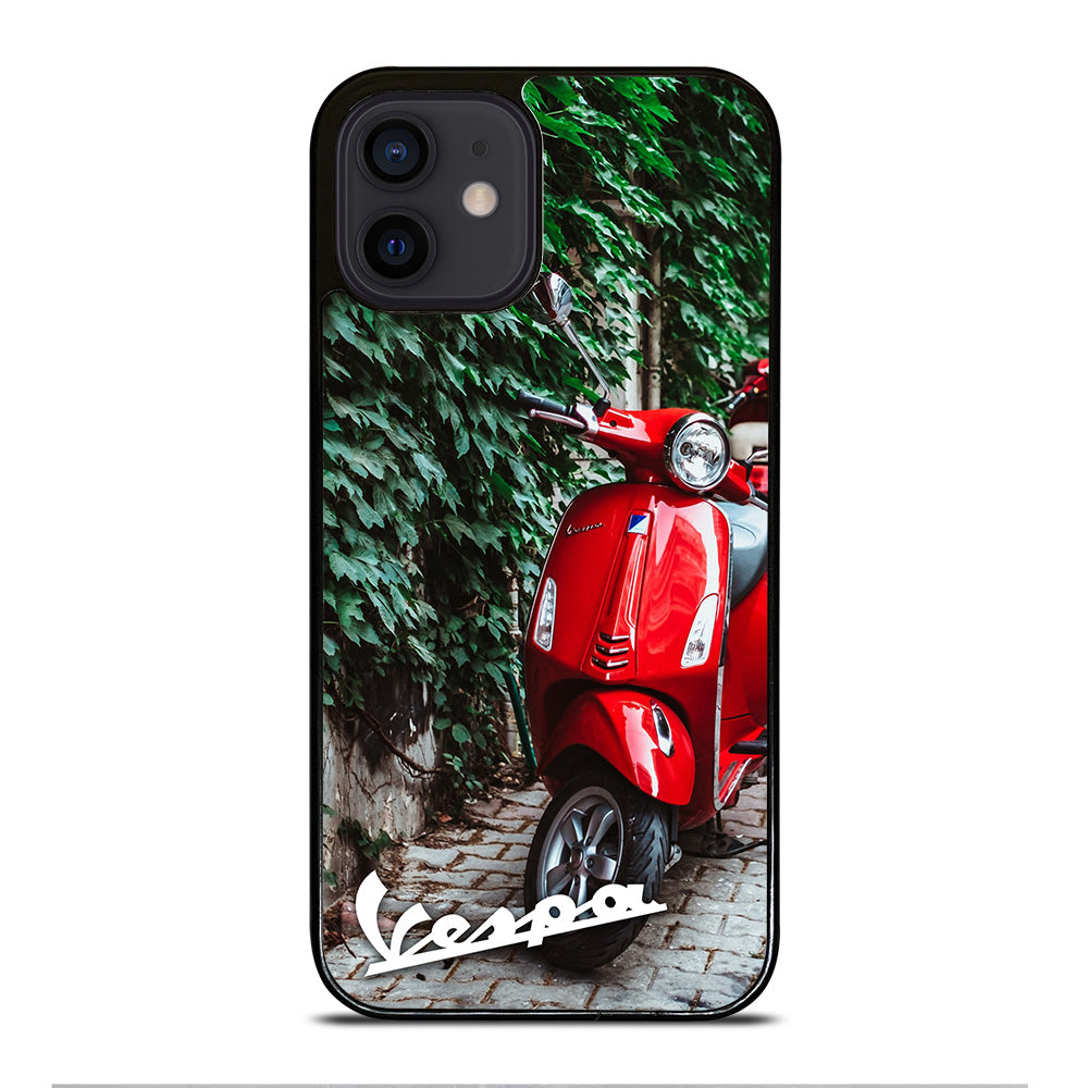 VESPA PIAGGIO RED MOTORCYCLE iPhone 12 Mini Case Cover