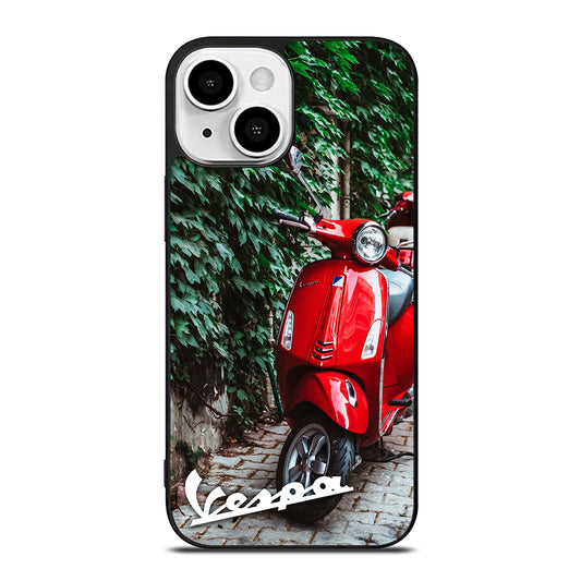 VESPA PIAGGIO RED MOTORCYCLE iPhone 13 Mini Case Cover